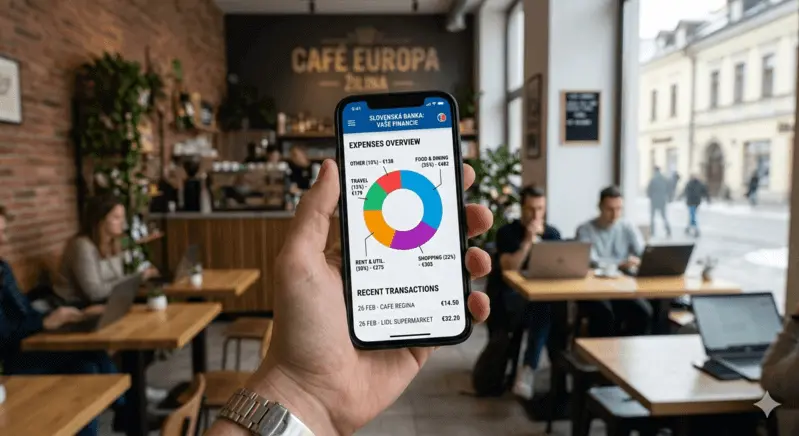 Smartphone with graph